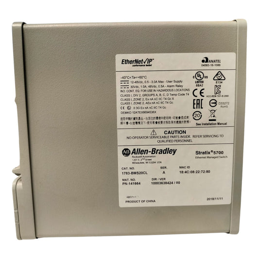 Allen Bradley 1783-bms20cl Ethernet Managed Switch