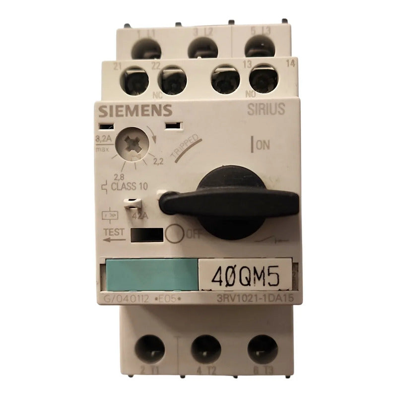 Siemens 3rv1021-1da15 Guardamotor Termomagnético 50hz/60hz