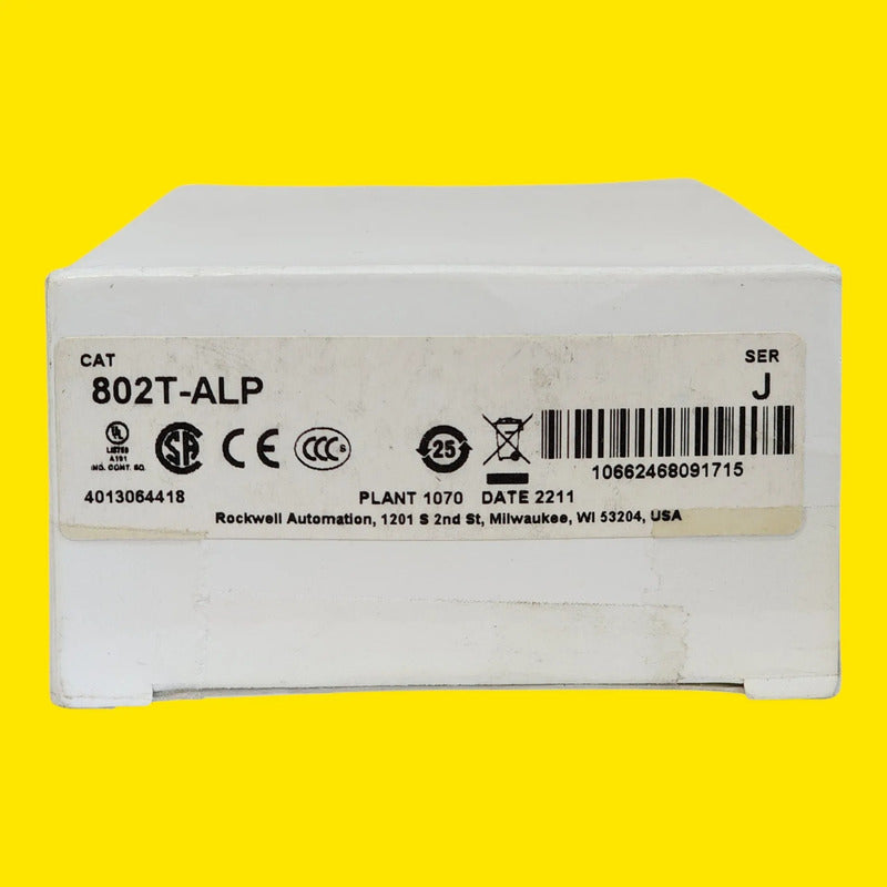 Allen Bradley 802t-alp Interruptor Limite Enchufable 10a