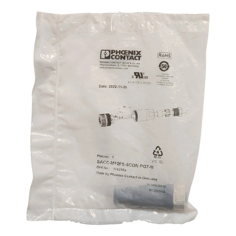 Phoenix Contact Sacc-m12fs-5con-pg7-m Conector 1662968