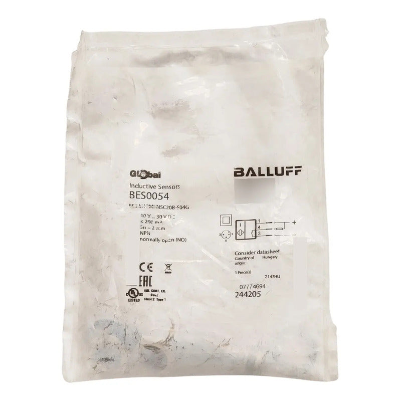Sensor Inductivo Balluff Bes0054  Industrial