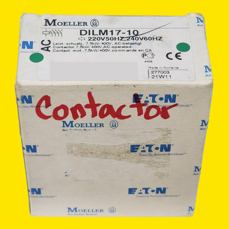 Contactor Moeller Eaton Dilm17-10 277003 17a 24v Ac 3p