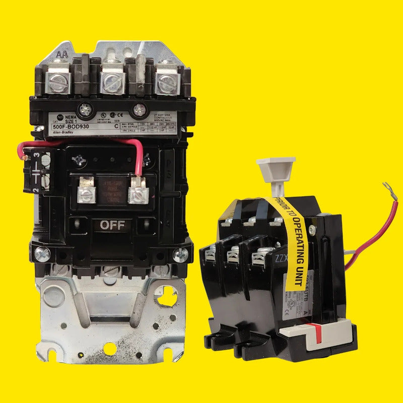 Allen-bradley 500f-bod930 Contactor Nema Size 1 27a 120v Caja Abierta/sin Etiqueta