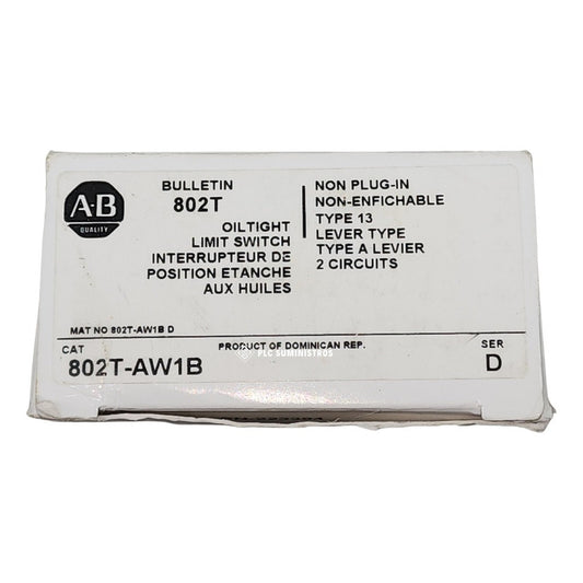 Allen Bradley 802t-aw1b Límite De Cambio.