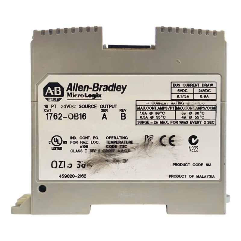 1762-ob16 Allen Bradley  16 Salidas (sin Tapa Principal)