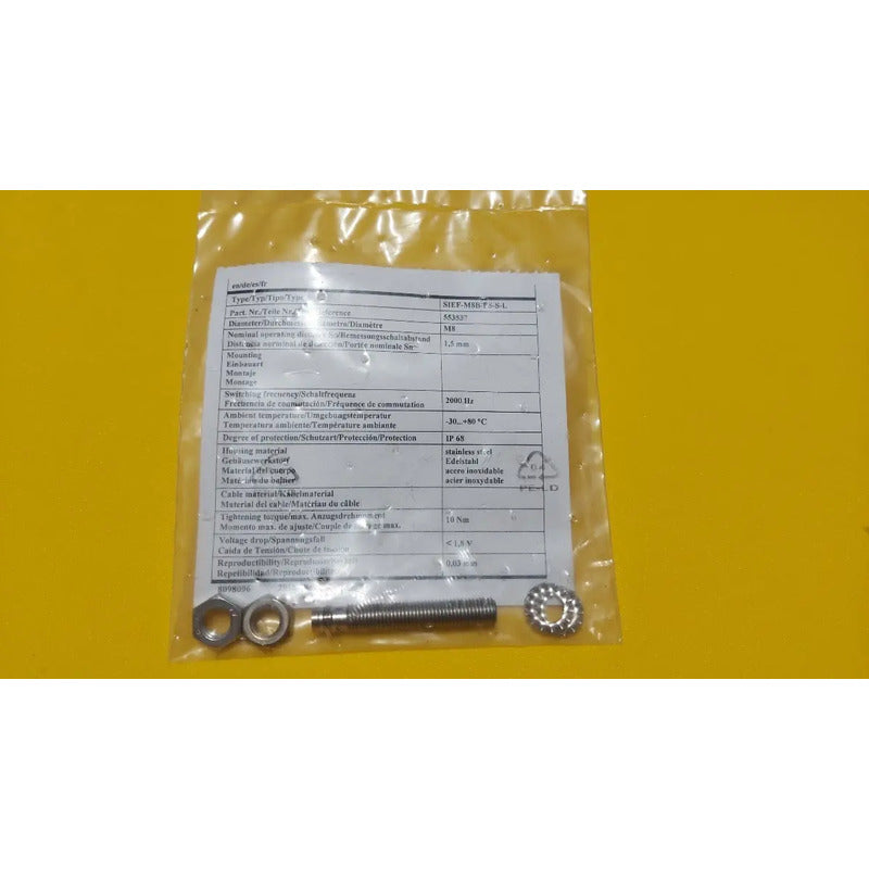 Festo Sensor Inductivo Sief-m8b-ps-s-l 553537