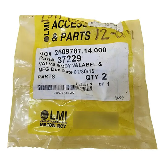 Cuerpo De Válvula Lmi 37229  Pvdf 3/8  Para Bomba Milton Roy