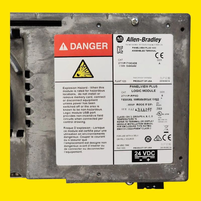 Panelview Plus 1000 2711p-t10c4d8 Allen Bradley Hmi