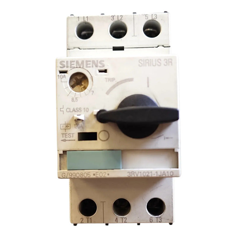 Siemens 3rv1021-1ja10  Sirius 7-10a 3 Polos