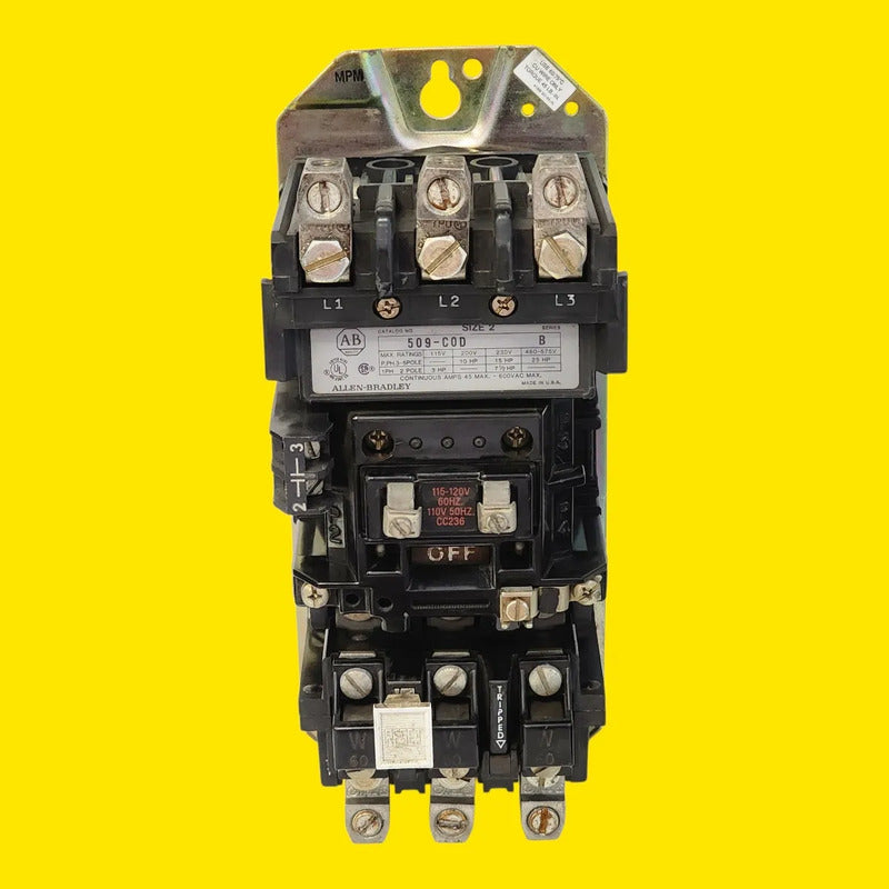 Allen-bradley 509-cod Arrancador Magnético Nema Industrial 50/60 Hz