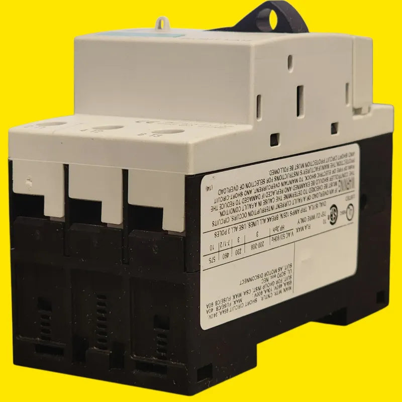 Siemens 3rv1011-1ja15 Guardamotor Sirius 7-10a 3 Polos 50/60 Hz