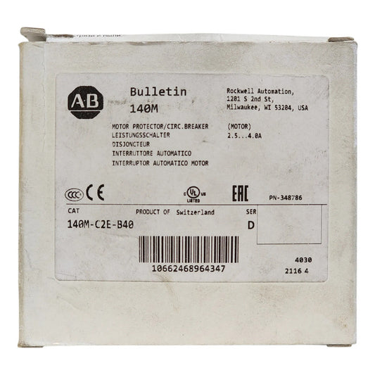 140m-c2e-b40 Allen-bradley Interruptor  Guardamotor 2.5-4a