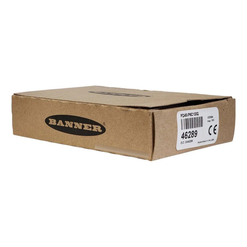 Banner Pd45vp6c100q 46289 Sensor Láser Convergente