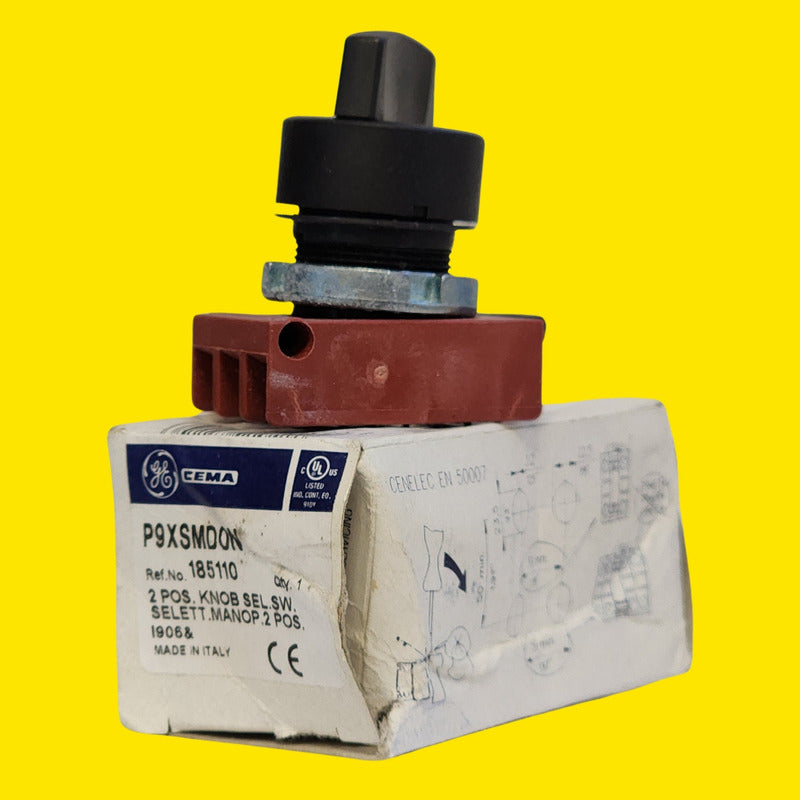 Selector Ge P9xsmd0n 185110 2 Posiciones Ip66 10a Negro