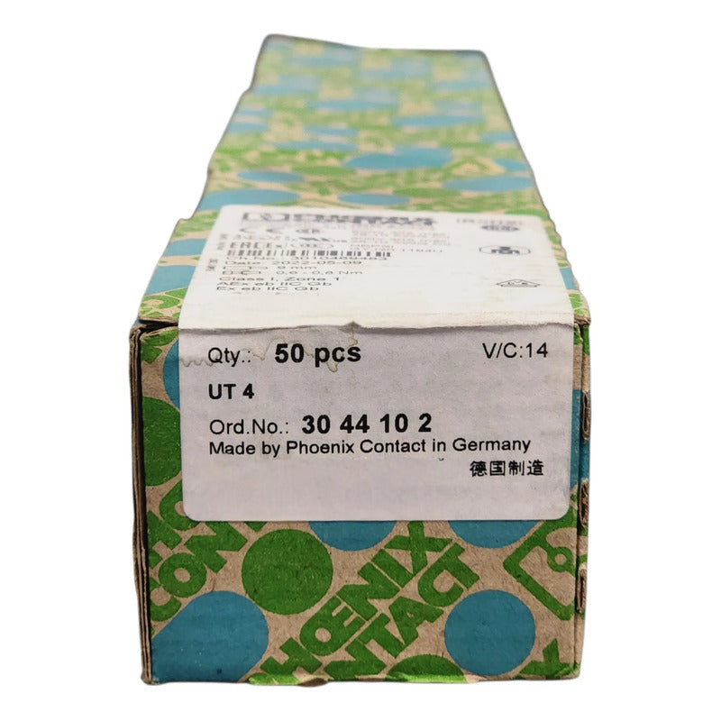 Phoenix Contact Ut 4 Borne De Paso 4 Mm2 3044102 Gris