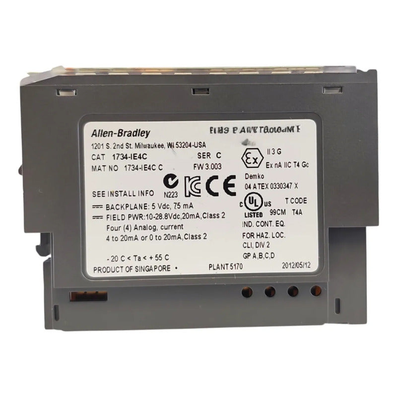 Allen-bradley 1734-ie4c Módulo 4 Entradas 4-20ma