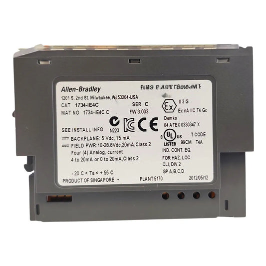 Allen-bradley 1734-ie4c Módulo 4 Entradas 4-20ma