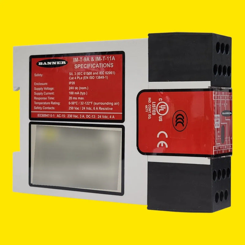 Banner  Im-t-9a   61425 Modulo De Seguridad Relay 24vdc