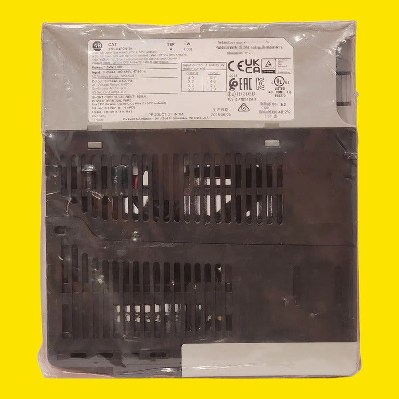 Variador Allen Bradley 25b-d4p0n104 Powerflex 525 2hp