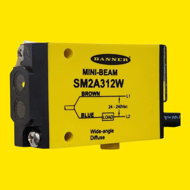 Banner Sm2a312w 26265 Sensor Fotoelectrico Difuso Mini-beam