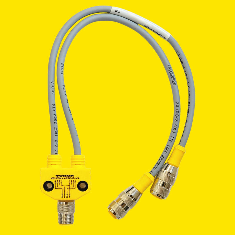 Turck Vb2-fsm 4.4/2rk 4t-0.3/0.3 Divisor M12 Eurofast