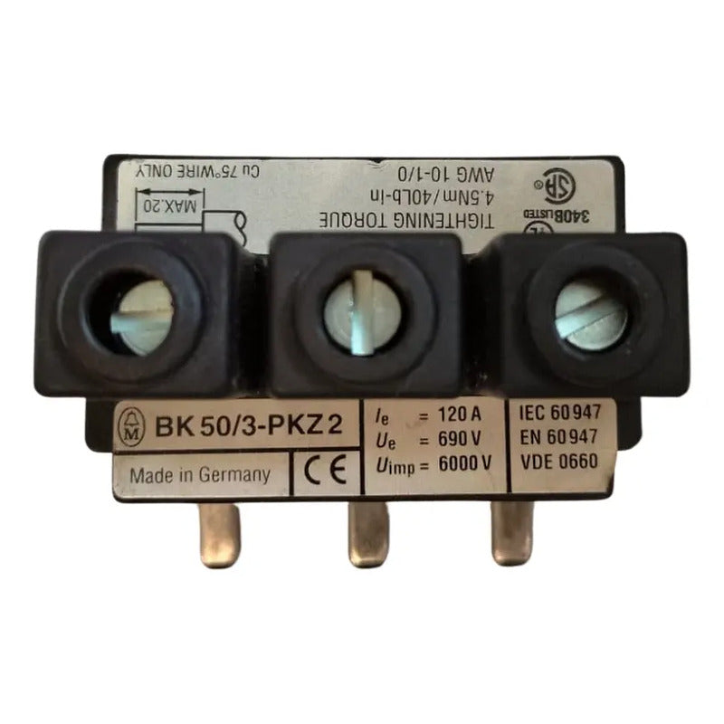 Moeller Bk 50/3-pkz2 Terminal De Alimentacion