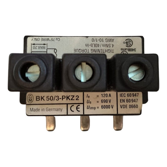 Moeller Bk 50/3-pkz2 Terminal De Alimentacion