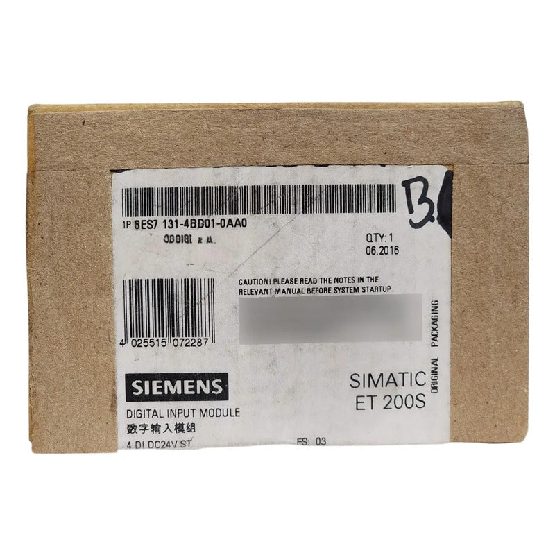 Siemens 6es7 131-4bd01-0aa0 Módulo 4 Entradas 24vdc