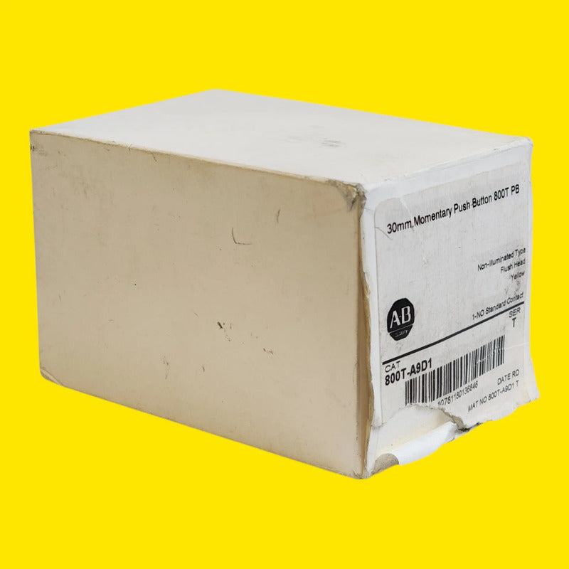 Allen-bradley 800t-a9d1 Pulsador Amarillo 1na 30mm Amarillo