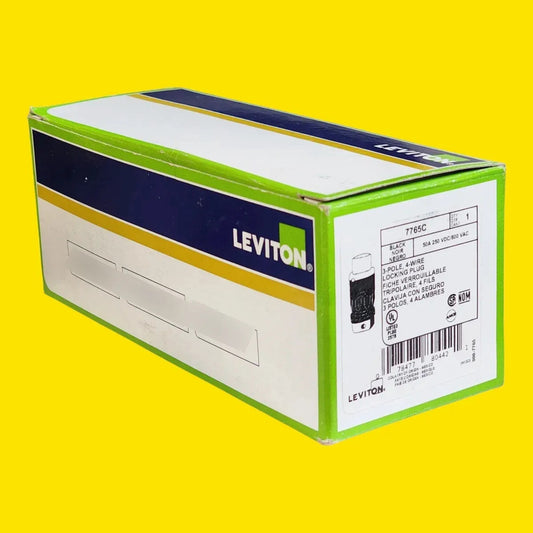 Clavija Industrial Leviton 7765c 50a 600v 3 Polos 4 Hilos