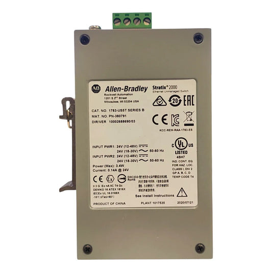 Allen Bradley  1783-us5t Switch Stratix 5 Puertos Ser B