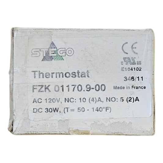 Stego 01170.9-00, Termostato Mecánico 120 Vca 40 A 140 ºf