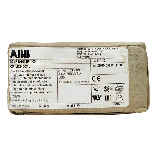 Relé Abb Cr-m024dc4l 24vdc Para Automatización