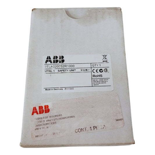 Abb Vital 1 2tla020052r1000 Safety Controller 24v Dc 2no