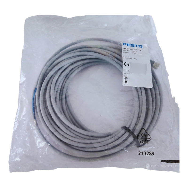 Festo - Festo Cable Conector Sim-m8-4gd-10-pu-sa. Nuevo