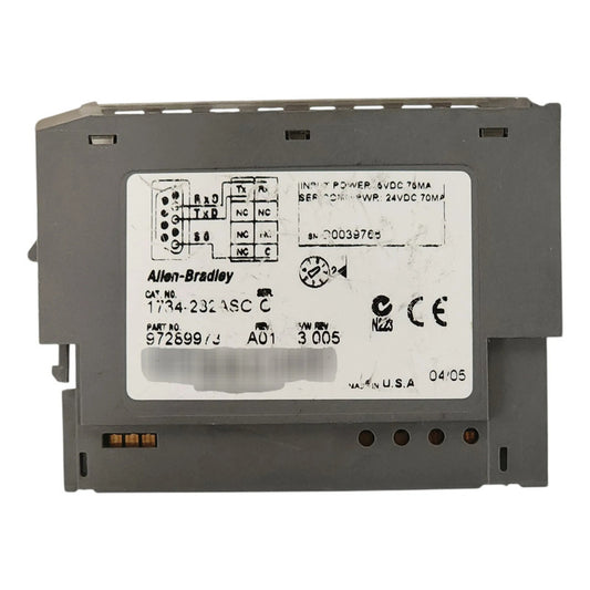 Allen Bradley 1734-232asc Modulo Serial Rs232 Point I/o