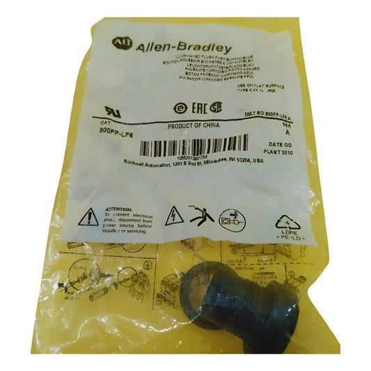 Allen-bradley 22mm Momentary Push Button 800fp-lf6  Negro