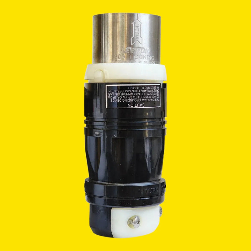 Clavija Industrial Leviton 7765c 50a 600v 3 Polos 4 Hilos