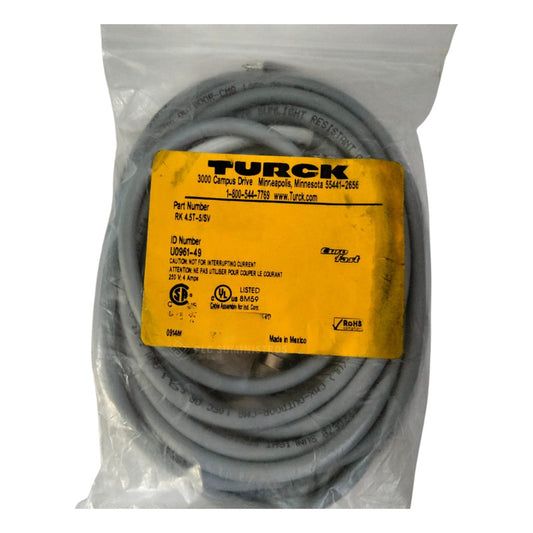 Turck Rk 4.5t-5/sv Cable U0961-49