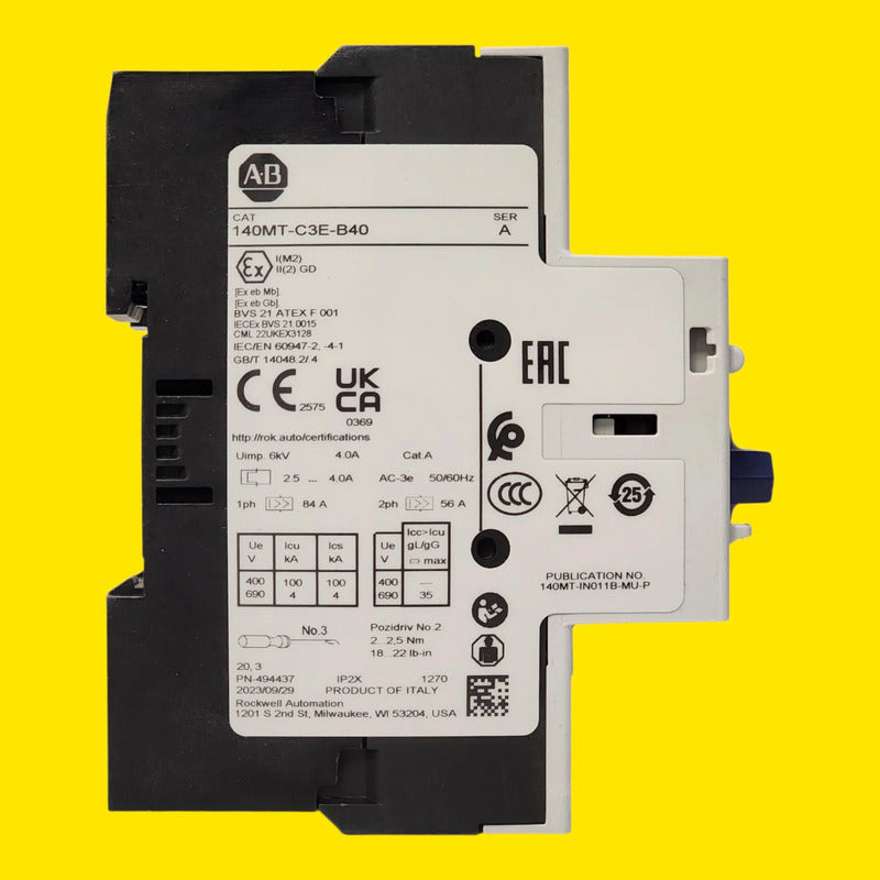 Allen Bradley 140mt-c3e-b40 Guardamotor Magnetotermico 2.5-4 0