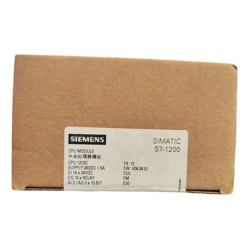 Siemens 6es7 215-1hg40-0xb0 Plc Cpu 1215c S7-1200