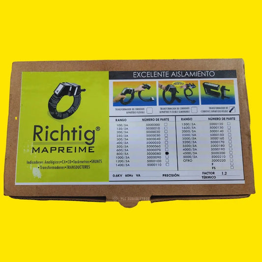Richtig Mapreime 5000080 800/5amps Transformador De Corrient