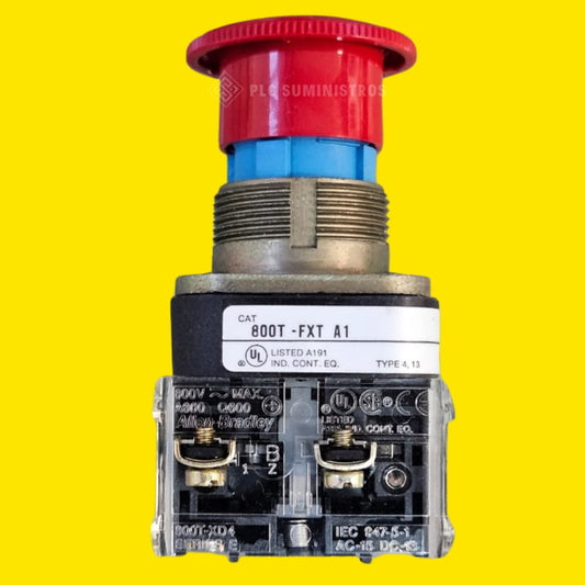Allen Bradley 800t-fxt6a1 Rojo Botón Pulsador Twist 800tfxt6