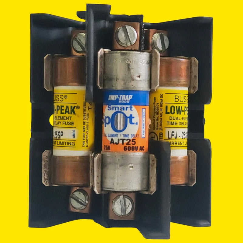 Portafusible Jp60030-3cor 30a 600v Y Fusibles Lpj/ajt 25a