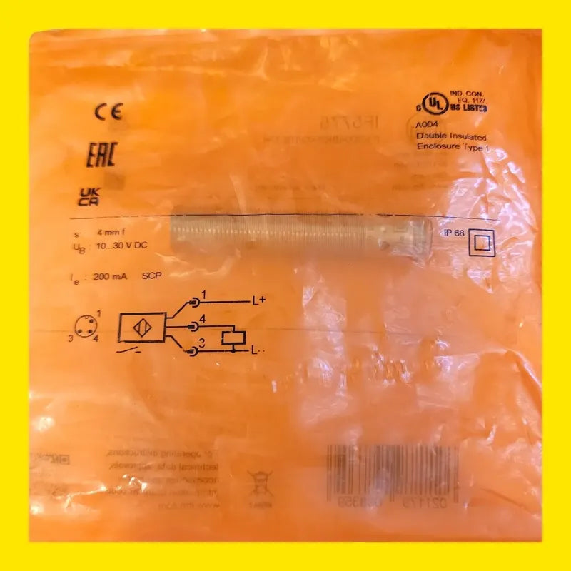 Ifm If5775 Inductive Proximity Sensor, Ifk3004bbpkg /us-104