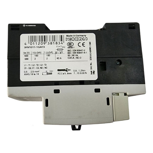 Siemens 3rv1011-1ga15 Contactor Guardamotor