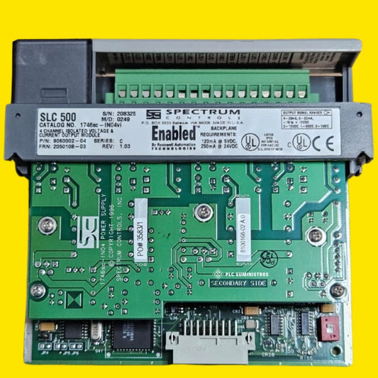Spectrum Controls 1746sc-in04vi Slc 500 4ch Isolated Voltage