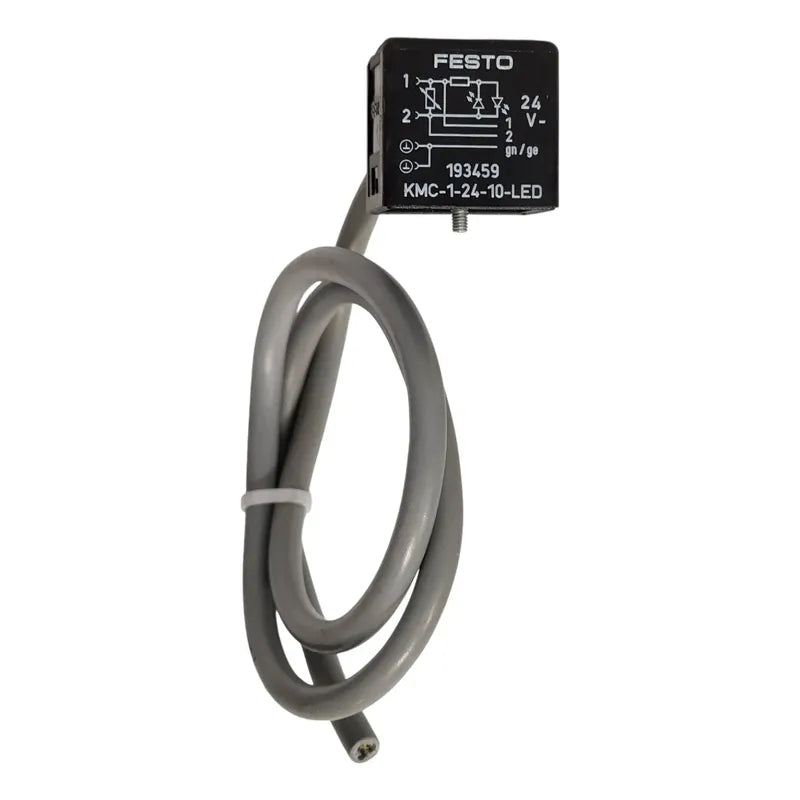 Festo Kmc-1-24-10-led Cable Valvula Solenoide 10m 193459