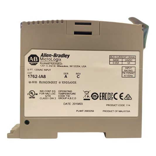 1762-ia8 Allen-bradley | 8 Entradas Ac 120v Micrologix