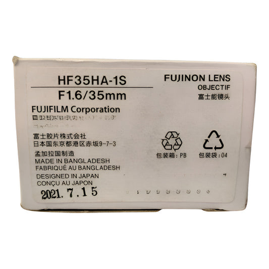 Fujinon Lens Hf35ha-1s Lente De 35mm C-mount Negro